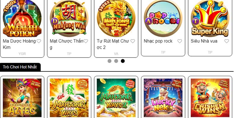 i9bet có rất nhiều game nổ hũ